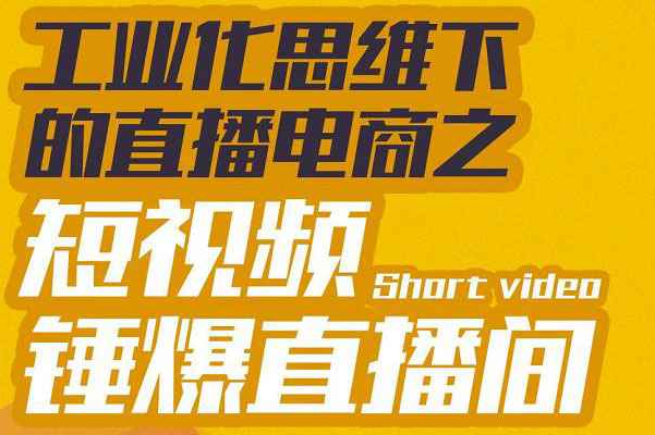 工业化思维下的直播电商之短视频锤爆直播间，听话照做执行爆单